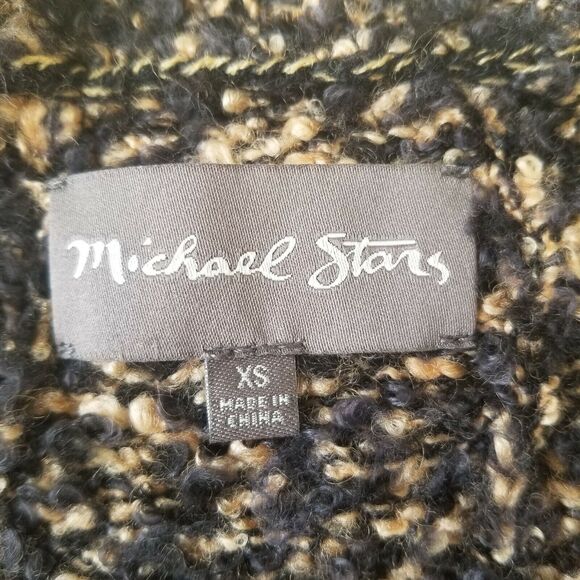 Michael Stars Crop Fisherman Sweater, leather elbow - Size XS - Picture 7 of 7